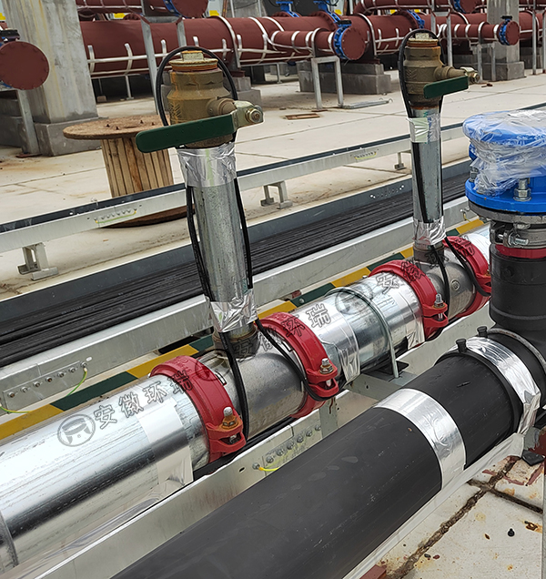 消防管道电伴热带安装图 消防管道电伴热带安装图